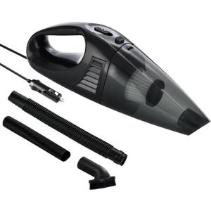 Portable High-Power Car Vacuum Cleaner  3000Pa Suction, Washable Filter, with Multiple Nozzles