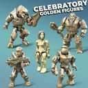 MEGA Halo Action Figure Building Toys Set, 20th Anniversary Character Collector Pack with 352 Pieces, 20 Poseable Articulation Figures, Kids or Adults, Medium