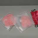 Pink Hair Bun Extensions Hairpiece Wavy Curly Messy Donut Chignons Hair Pieces Wig Synthetic Hair Buns with Tendrils for Girl Women Lady 2pcs/package 2311#