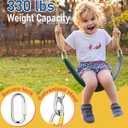 little dove Heavy Duty Swing Seat, Kids Swing with 66" Rust-Resistant Chains, Swing Set Accessories Replacement with Quick Links, Swing for Swingset Outdoor Playground, Green