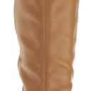 Franco Sarto Womens Lyla Pointed Toe Knee High Boots Camel Brown Wide Calf Leather 9 M