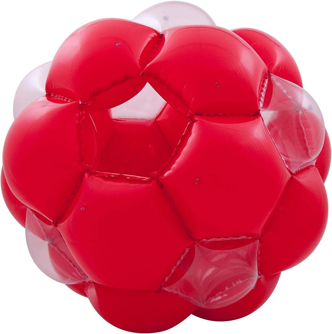 LEXiBOOK Inflatable Giant Ball Giant Ball for Outdoor Play, Game Safety, Red/Transparent, PA100_11