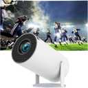 Mini Projector with WiFi and Bluetooth, Portable Projector 4K Support with Auto Keystone, 2025 Upgraded HY300Pro Projectors Compatible with iPhone/Android/Windows/TV Stick/Xbox/HDMI, 180 Rotatable (White 1)