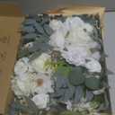 Wedding Arch Flowers (2pack),Flower Arch Stand, Flower Garland, for Wedding Outdoor Decorations Floral swags and Garlands Chair Decorations etc isle Decor, Reusable, White