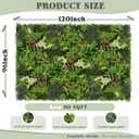 TTTM Artificial Greenery Hedge Panel Wall Decor: 96"X120" (80 SQFT)
UV-Anti, Faux Boxwood Fence, Fake Plant Background Covering, Privacy Screen Used in Outdoor Indoor Patio, Wedding Backdrop