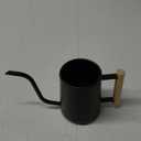 Watering Can for Indoor Plants, 35 oz/1000 ml Metal Stainless Steel Pot with Long Spout for House Plants Bonsai Outdoor Garden Flower Decorative (Black)
