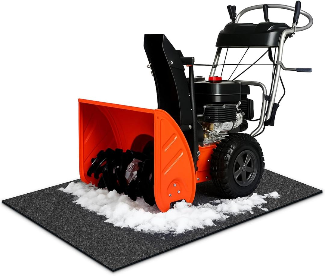 Nuanchu 5X3FT Snow Blower Mat Absorbent Snow Blower Floor Mat with Adhesive Backing for Garage(60" X 36")