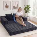 COMAX Futon Sofa Bed, Convertible Sofa Bed, Folding Boneless Couches
