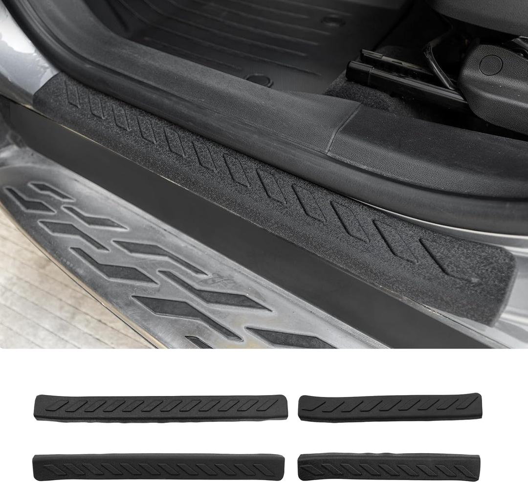 Door Sill Protector Compatible with 2021-2025 Chevrolet Trailblazer Step Protector Side Edge Step Guard Car Door Dust Shield Cover 2024 Chevy Trailblazer Exterior Accessories