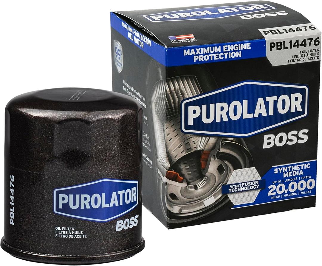 Purolator PBL14476 PurolatorBOSS Maximum Engine Protection Spin On Oil Filter Compatible With Toyota Corolla, Camry, Prius, Yaris, Sienna, C-HR, Prius C, Prius Prime, Pontiac Vibe and Scion xB