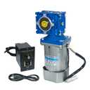 120W 110V 50/60HZ Low RPM 18rpm High Torque AC Worm Gear Reducer Motor with Speed Controller CW CCW Reducer Ratio 1:80 Output Shaft Diameter 14mm
