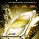 UNBREAKcable Top 9H+ Screen Protector for iPhone 15 Plus & Lens Protector (2+2 Pack), Military-Grade Shatterproof Tempered Glass [99% HD Clear] [Easy Install] Bubble-Free & Anti-Fingerprint-6.7"