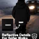 FREE SOLDIER Boys Girls Waterproof Ski Jacket Fleece Lined Warm Winter Snow Coat Kids Winter Jacket with Detachable Hood (Black)