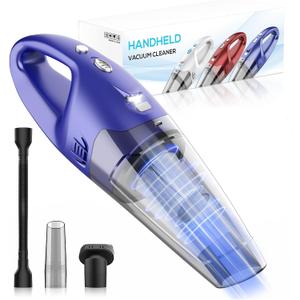 Lightweight Small Vacuum Cleaner Cordless  6000Pa Mini Hand Held Vacuum, LED Light, 2025 Mins Runtime, USB Charging, 500ML Cup  Handheld Vacuum Cordless Rechargeable for Car/Office/Home
