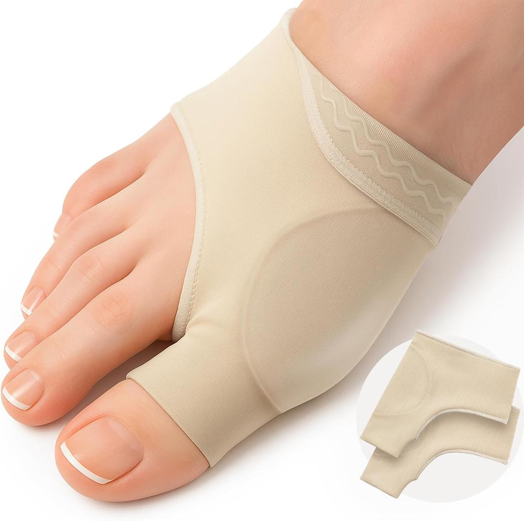 7 x 5 STARS UNITED Bunion Relief Sleeve with Anti-Slip - Gel Cushion  2-Pack Hallux Valgus Cover for Men and Women - Toe Spacer Socks with Pads for Comfort and Protection 7 x 5 STARS UNITED Bunion Relief Sleeve with Anti-Slip - Gel Cushion  2-Pack Hallux Valgus Cover for Men and Women - Toe Spacer Socks with Pads for Comfort and Protection