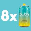 bubly Sparkling Water, Coconut Pineapple, Zero Sugar & Zero Calories, 12 Fl Oz Cans (Pack of 8) (EXP 07/20/28)