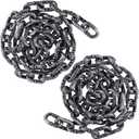 Zcaukya 2 Pcs Halloween Plastic Chain, 6 FT Halloween Props Fake Chains, Plastic Chain Links Creepy Costumes Accessories Haunted House Decor