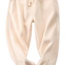 Boys or Girls Sweatpants High Waisted Soft Joggers Athletic Sweatpants Cute Drawstring Baggy Sweatpants,12-18M