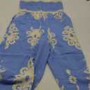 PRETTYGARDEN Boho Jumpsuits Beach Vacation Outfits Spaghetti Strap Wide Leg Pants Rompers, S 