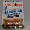 Bumble Bee Sandwich in Seconds Tuna Salad, 2.5 oz Pouches (Pack of 12) - Ready to Eat - Wild Caught Tuna Packet - 8g Protein per Serving - Gluten Free, Apr 2026