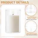 uxcell Hurricane Candle Holder (H:4.7" OD:3.4"), Pillar Floating Candles Holder Clear Glass Cylinder Flower Vases for Table Centerpiece Wedding Party Home Decoration 2Pcs