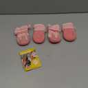 QUMY Dog Shoes for Large Dogs, Medium Dog Boots & Paw Protectors for Winter Snowy Day, Summer Hot Pavement, Water-Resistant in Rainy Weather, Outdoor Walking, Indoor Hardfloors Skid-Resistant Sole (Size 3: 2.0''x2.5''(W*L) (Pack of 4))