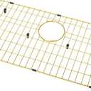Kitchen Sink Grid, 26" x 14" Gold Kitchen Sink Protectors
Sink Protectors for Kitchen Sink, Sink Rack for Bottom of Sink, Stainless Steel Sink Grids 26" x 14" With Rear Drain