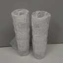 HONGBOLI Unbreakable Plastic Drinking Glasses，Set of 8, Shatter Proof Drinking Cups, Plastic Glass Cups, 10 oz Plastic Tumbler Cups, Dishwasher Safe (Transparent)