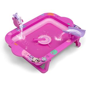 Delta Children Disney Minnie Mouse Water Activity Table - Collapsible & Portable - Ideal for Travel - Outdoor Kids Water Sensory Table, Pink, Medium