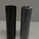 PRO CAKEN Carbon Fiber Motorcycle Front Shock Fork Guard Cover Wrap Shock Absorber Guard Gaiters Gators Boots Adjustable 2Pcs Universal for Dirt Bike-178MM