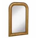 Hamilton Hills 20" x 30" Classic Gold Framed Rich Framed Top Round Corner Mirror - Thick Arched Top Rich Wall Mirror - Vanity for Bathroom Decor, Bedroom, Living Room - Hangs Horizontal or Vertical