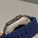 Apple Watch Ultra 2 [GPS + Cellular, 49mm] - Titanium Case with Blue Ocean Band, One Size 