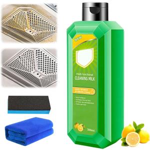 Cleaning Milk House Cleaner,Powerful Multifunctional Concentrated Cleansing Lotion,Effective Cleaning Milk for Household Kitchen to Heavy Oil Stains,Multi-purpose Oils Stain Cleaner300ml/10.6oz