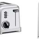 Cuisinart CPT-160 Metal Classic 2-Slice Toaster, Brushed Stainless & CCO-55 Deluxe Electric Can Opener, Chrome