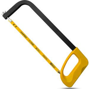 12in. High-Tension Hacksaw Frame with 24 TPI Bi-metal Blade, Hand Saw Suitable for Metal, wood, PVC, Carpentry