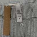 Ribbed Button Down T Shirts for Women Short Sleeve Going Out Tops Cropped Fitted Knit Blouses(Gray,Small)