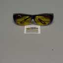 TJUTR Night Vision Driving Glasses for Women Men, Fit Over Wrap Around Eyewear Glasses, Yellow Lens Anti-glare TN8143