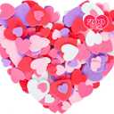 200 PCS Foam Valentines Stickers, Self-Adhesive Heart Stickers Valentine Decor, Matte Heart Foam Stickers, 3 Sizes Valentines Sticker Pink White Red Valentine Craft Supplies Adults Decoration