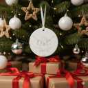 I did it - Graduation Christmas Ornament for Her,Graduation Ceramic Engraved Keepsake Bauble,College Friend Gifts,Class of 2025,Leaving School Gift (C20)