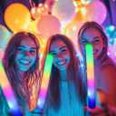 204Pcs Foam Glow Sticks Bulk,Foam Light up Sticks with 3 Modes Colorful Flashing,Light up Foam Sticks,Glow Sticks for Wedding,Glow in The Dark foam Sticks for Wedding, Multi-Item Party Favor Packs