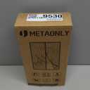 METAONLY Magnetic Screen Door Mesh Fits 36" x 96" Door - Curtain Size 38" x 98", Works for Patio, Sliding Door, Keeps Bug Mosquito Out, Fresh Air Flow, Black