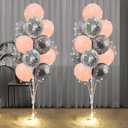 Cicicooie Balloon Stand for Floor with Lights 2 Set Centerpieces Balloon Holder Decoration for Pink Party Decoration Wedding Birthday Women Bachelorette Party