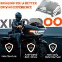 12" Wave Windshield Windscreen Wind Splitter Compatible for Harley Davidson Touring CVO/SE FLTRXSE 2023-2024 2025 2026 FLTRX/CVO ST FLTRXSTSE 2024-2026, Smoke