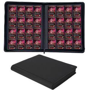 1408+ Pockets Trading Card Binder, 16-Pocket Card Ablum Compatible with MTG,Sports Cards & Other Standard Size Trading Card (Black)