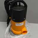 Submersible Sump Pump, Water Pump With 25Ft. Water Hose, Portable Utility Pump, Water Transfer Pump with 25-Foot Cord, 4000 GPH, Ideal for Swimming Pool, Garden Pond, Basement