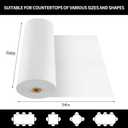 CXPSINC 54 Inch X 300 Feet Plastic Table Cover Roll Disposable Tablecloth with Slide Cutter for All Type/Shape Tables | Party, Banquet, Birthdays, Weddings(White, 300 Feet), 3600" x 54"