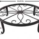 TYZ Metal Potted Plant Stand Set of 3 (Black)