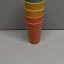 Homienly Wheat Straw Cups Plastic Cups Unbreakable Drinking Cup Reusable Dishwasher Safe Water Glasses Plastic Stackable Water Tumblers in Multi color(20 OZ 8 PCS)