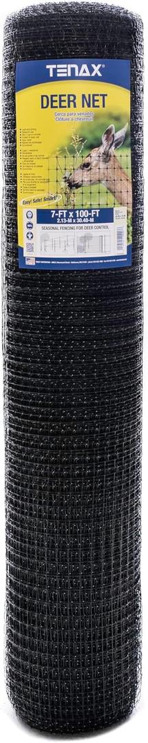 Tenax 2A040006 Deer Net, Black, 7-Feet by 100-Feet