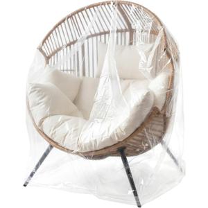 53 x 43 x 45 Inches Clear Patio Egg Chair Cover Waterproof Wicker Egg Swing Chair Covers Resistant Plastic Patio Furniture Cover for Home Garden Outdoor Furniture Favor